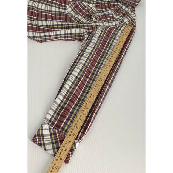 American Rag Cie Men's XXL 100% Cotton Short Sleeve Plaid Button Up Shirt - Picture 5 of 8